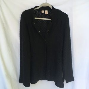 Black Anthropologie Cardigan Sweater Medium.